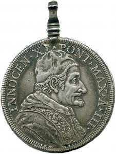 1.154 | Piastra Argento. Innocenzo XI, ANNO III