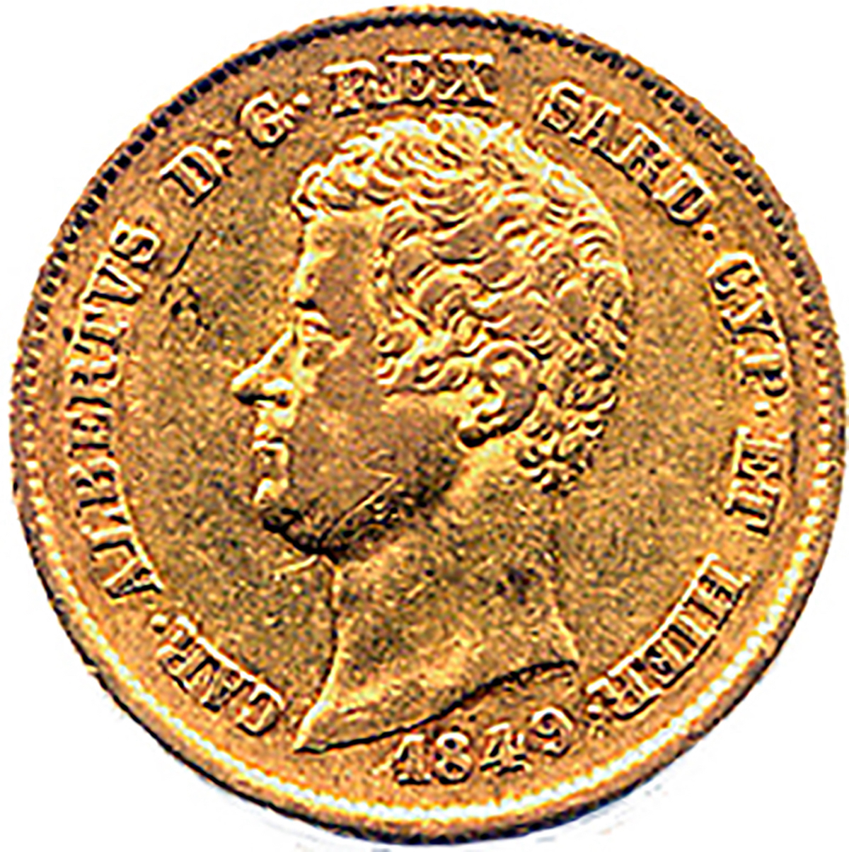1.45a | 20 Lire oro. Carlo Alberto, 1849