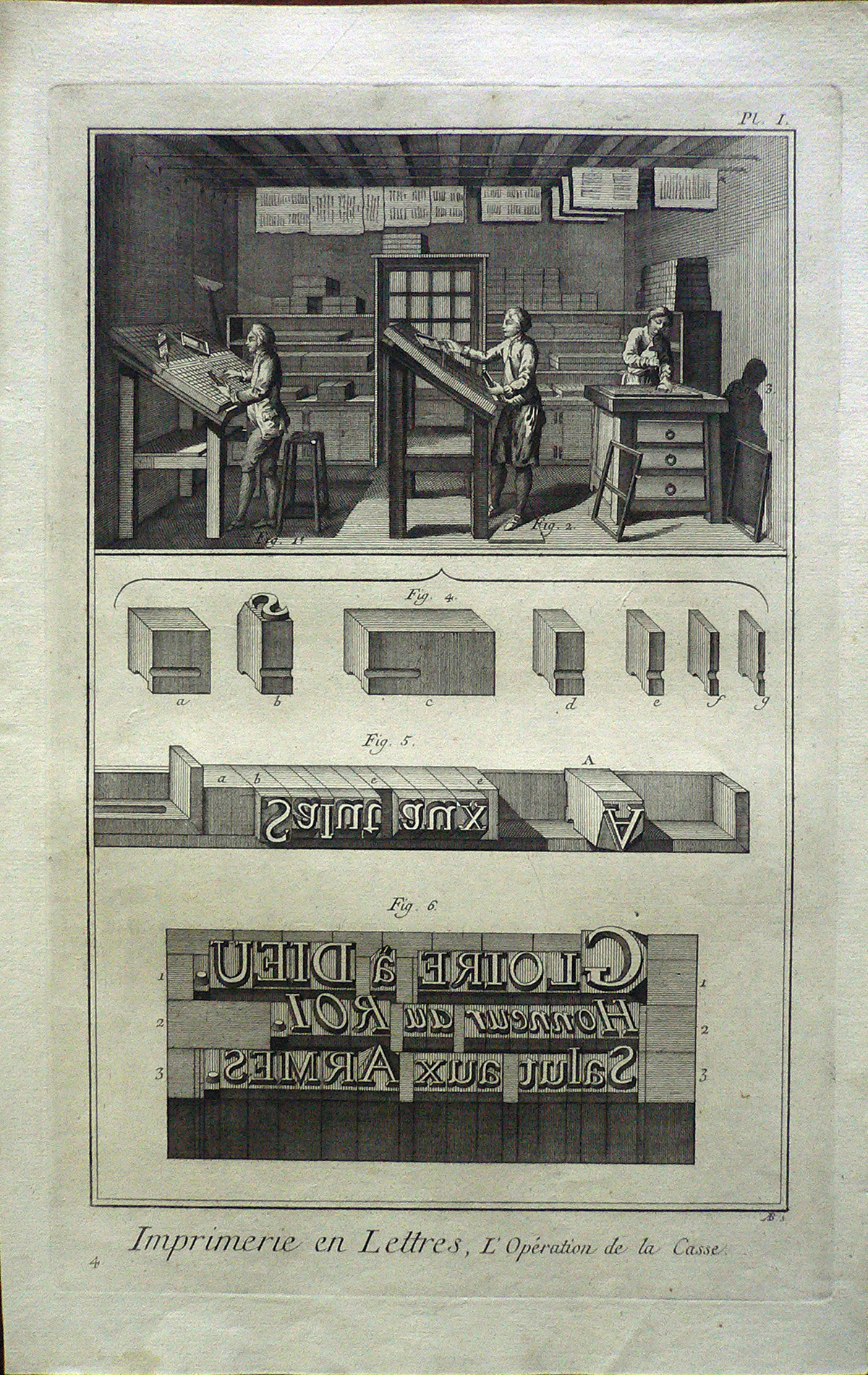 CCLXXIX, 135 | Imprimerie en Lettres, L'Opération de la Casse.
