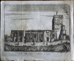 CCCVIII,7 | Ruine della Chiesa d'Ambresdon in Oxford.